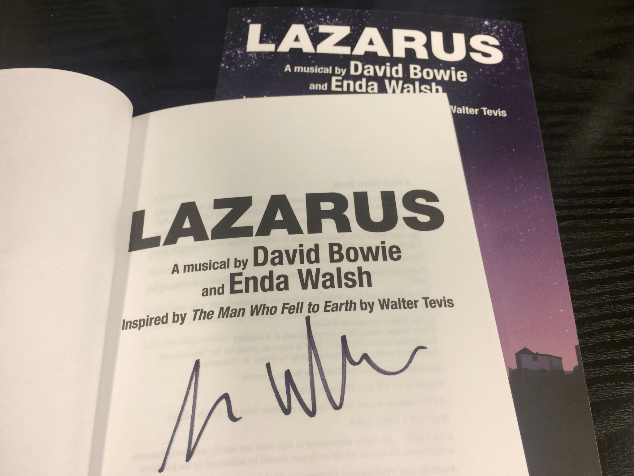 Win 1 Of 5 Signed Copies Of Lazarus The Complete Book And Lyrics David Bowie News The World