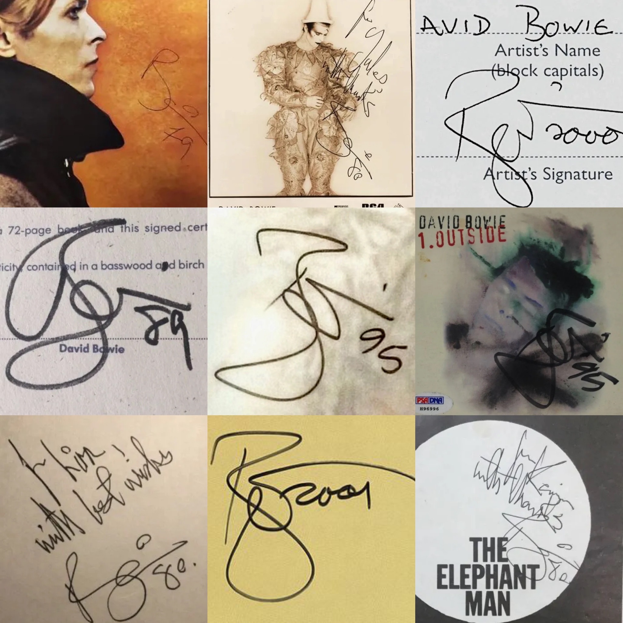 David Bowie’s Autograph, Genuine or Fake? And How To Spot It, by Andy ...