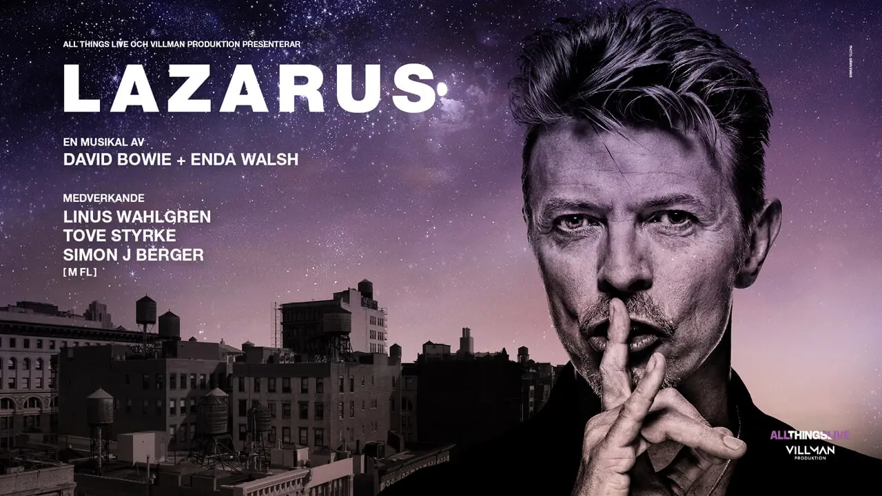 Lazarus to premiere in Stockholm, Sweden on 15th February 2024 David